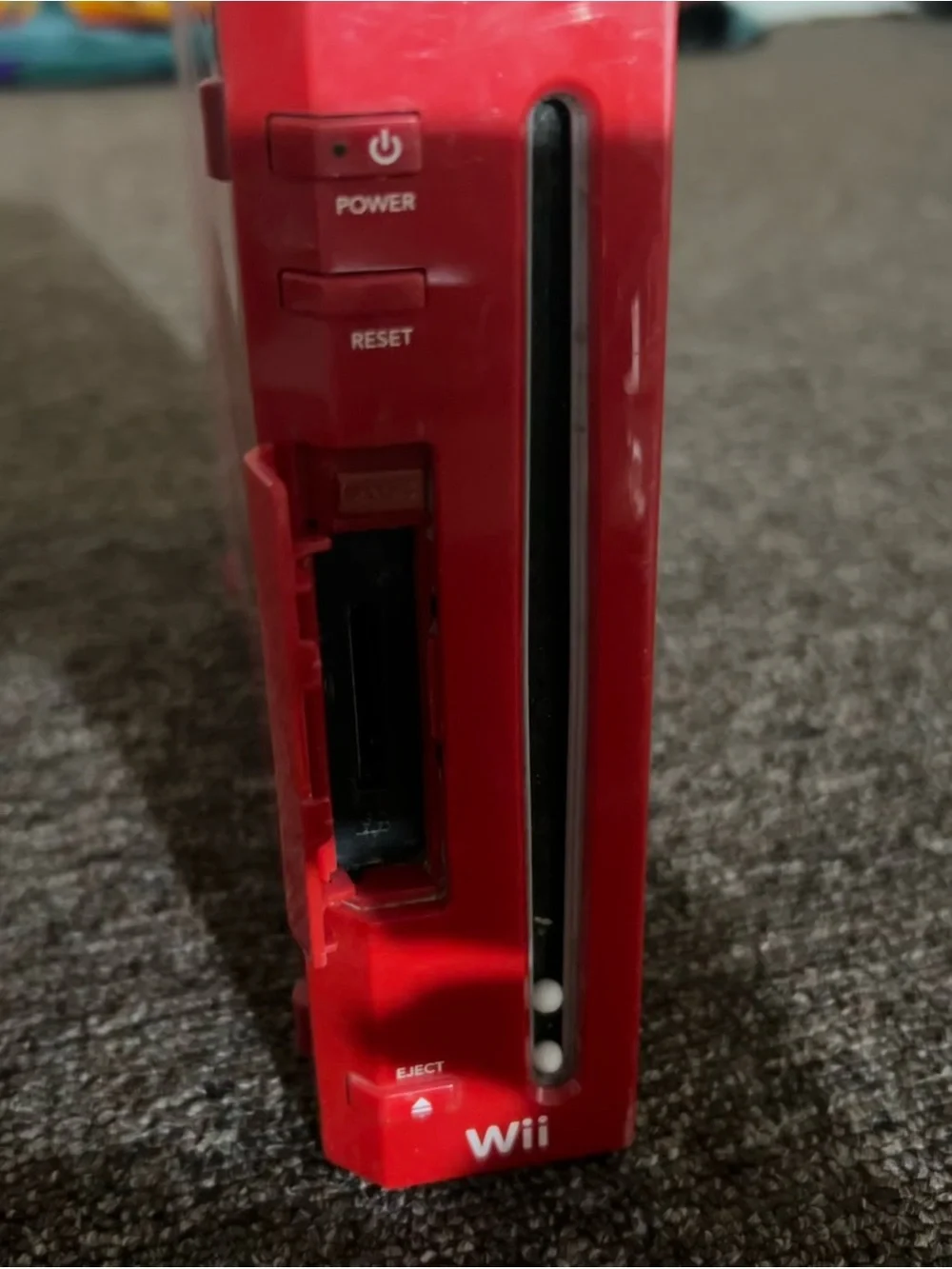 Nintendo Red Wii Console - Slim Front-Loading